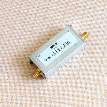 118 ~ 136MHz Leteckých Band, Band-Pass Filter, SMA Rozhranie