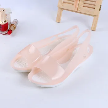 2020 Bežné Ženy Módne Sandále Priedušná Non-slip Lete Jelly Topánky Žena Zadný Popruh Pevné Zandalias De Verano Mujer