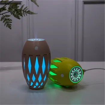 Kreatívne Olivový Zvlhčovač Vzduchu 300 ML Aromaterapia Esenciálny Olej Difúzor LED Nočné svetlo Vhodné Pre Domáce Kancelárie