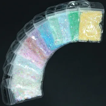 5g#MD.Zmiešané Tvarované Lesk Prášok Snowflake/Srdce/Dolphin Zmiešané Veľkosti na Nechty, Glitter Vločky 3D Flitre Paillette Dekorácie Flitrami