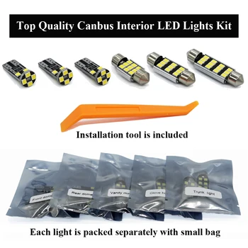 Super Kvalita Canbus LED Interiér čitáreň Svetla Kit Pre Audi A3, S3 RS3 8 L 8P 8V Kufri Mapu Strop Žiarovka, Vnútorné Auto Lampa