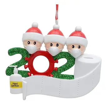 2020 Osobné Vianočné Ozdoby Prežil Rodiny 2/3/4/5 Ornament,DIY Jedinečný Vianočný Stromček, Prívesky,Vianočné Darčeky