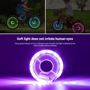 Bicykel Náboj Kolesa Svetlá USB Nabíjateľné LED Vodotesný 7 Farbu bicykli jazda na Bicykli Hovoril Svetlá Požičovňa Výstražné Svetlo požičovňa led svetlo