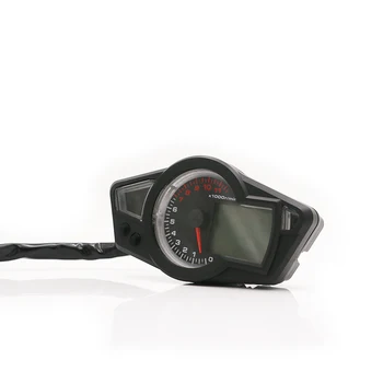 LCD Digitálny Rýchlomer počítadlo kilometrov Tachometra Rozchod Kmh/Mph Pre Honda, Yamaha KTN Kawasaki Suzuki Chopper