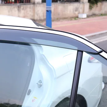 QHCP 4Pcs Inžinierstva Plastové Auto okenného skla Vietor Clonu Dažďa Slnko Stráže Prieduch Rámik Auto Príslušenstvo Pre Toyota New Camry 2018