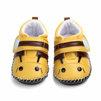 2018 Módne Baby Chlapci Topánky, Tenisky Novorodenca Cartoon Chrobák Postieľky Bebe PU Detské Športové Topánky Prvý Walker Prewalker