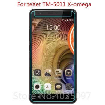 2 ks Tvrdeného Skla Pre teXet TM-5011 X-omega Screen Protector 9H 2.5 D Telefónu Ochranné Sklo Pre teXet TM-5011 X-omega Sklo