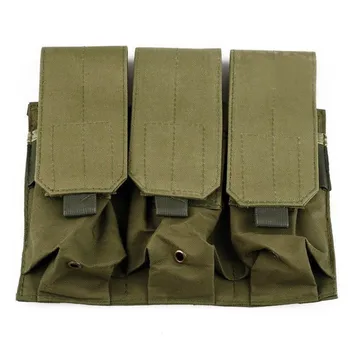 Multi-funkčné poľovnícke taktické Molle puzdro pás vak mini-bullet Triple Časopis Puzdro Mag Držiak Na Pištoľ Pištoľ