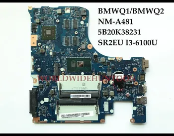 Veľkoobchod Nové pre Lenovo IdeaPad 300-15ISK Notebook Doske BMWQ1/BMWQ2 NM-A481 5B20K38231 SR2EU I3-6100U DDR3 2GB Testované