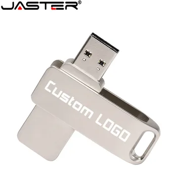 USB flash disk 32GB rotujúceho kovu nepremokavé pero jednotky kľúč 64GB mini kl ' úč mini flash memory stick 16GB