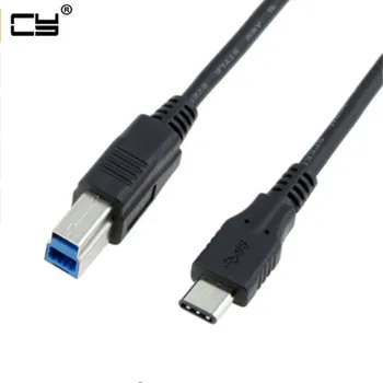 Farba čierna USB-C, USB 3.1 Typu C Konektor Samec na USB Štandard-B Samec Dátový Kábel pre Mac book & Notebook
