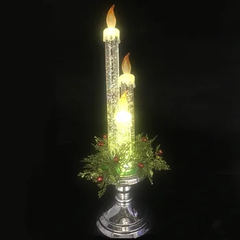 Vianočné Dekorácie LED Sviečka Osvetlenie Scény Rozloženie Rekvizity Ploche Tvorivé Ozdoby Vianočné Osvetlenie Sviečkový 3DZTY72