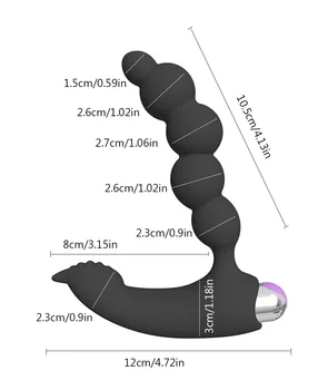 Zadnej polovici prostaty masér silikónové žien vytiahnuť perličiek vibrátor masér mužov análny plug dospelých, sexuálne hračky