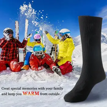 3V Teplejšie Ponožky Elektrické Vyhrievané Ponožky Nabíjateľná Batéria Pre Ženy, Mužov, Zimné Outdoorové Lyžovanie, Cyklistika Šport Školy