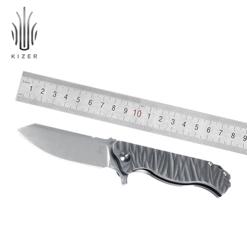 Kizer prežitie nôž Vindicator KI4522A1 nové titánové nôž vysokej kvality S35VN ocele nôž camping nástroje