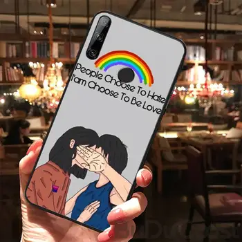 Gay, Lesbian lesbičiek, homosexuálov Dúhový Pride Telefón puzdro Na Huawei Y5 II Y6 II Y5 Y6 Y7Prime Y9 2018 2019