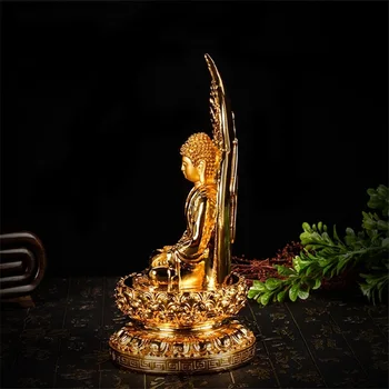 BhaishajYaguru Sochu Budhu Medicíny Buddha Figúrka Budhistické Sochy Živice Umenie A Remeslá Domáce Dekorácie R63