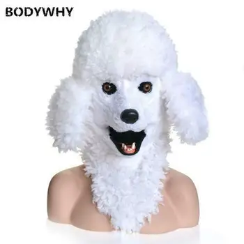 Pes, Pudel Maskot Kostým Môže Pohybovať Úst Hlavy Vyhovovali Halloween Oblečenie Cosplay 2020