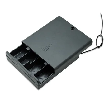 20pcs Batérie Poľa držiteľ ON/OFF vypínač pre 4 AA 4AA 6V Výstup Batérie AA Prípade Úložný Box
