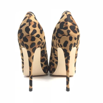 Doprava zadarmo poplatok sexy ženy čerpadlá leopard Bežné Dizajnér pointy prst stiletto podpätky žien na vysokých podpätkoch 12 cm 8 cm 10 cm veľké siz