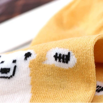 Roztomilý Medveď Bavlna Krátke Ponožky Cartoon Priedušná Dievčatá, Dámy Anti-Slip Módne Športové Členkové Ponožky