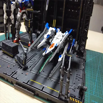 4pcs/set DIY Mechanické Reťazca Akcie Displej Základný Stroj Hniezdo pre MG 1/100 Gundam Model Garáž Základňu s Obtlačky