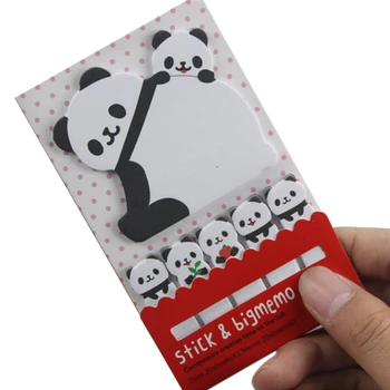 Roztomilý Kawaii Zvierat Mačka Panda Poznámok Memo Pad Plánovač Samolepky Papierové Záložky, Školské Potreby Kancelárske Potreby