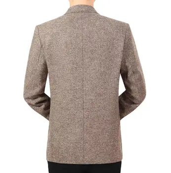 Jeseň zima v strednom veku bežné bunda mužov sako zahustiť masculino slim fit casaco jaqueta masculina coats pánske oblek b274