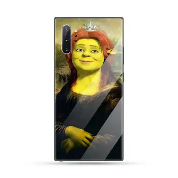 Cartoon Moive Shrek Coon Luxusný Telefón Prípade Tvrdeného skla Pre Samsung S6 S7 okraji S8 S9 S10 e plus note8 9 10 pro