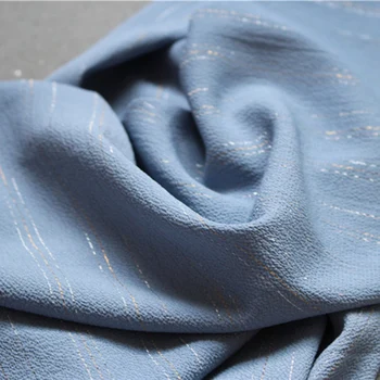 50x150cm Bublina textúra, Modré Šifón Textílie, Čipky a Tylu DIY Patchwork Košeľu Fáze Bábika dekor High-end Dizajnér Textílie