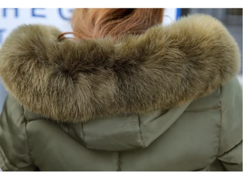 KMETRAM bunda ženy zimné dámske kožušiny golier hrubé dole bavlna 2020 plus veľkosť štíhla žena dlho parkas kabát, vetrovka feminina MY341