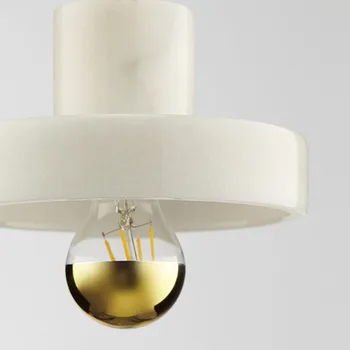 Moderné Mramoru prívesok svetlá Tvorivé osobnosti okrúhly tvar hotel Foyer jedáleň dekorácie umenie LED prívesok lampy