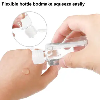 3ks/Set 30ml Opakovane Prenosné Fľašiach Hand Sanitizer Fľaše s Kľúčom Držiteľ Kozmetické Kontajner Fľaše