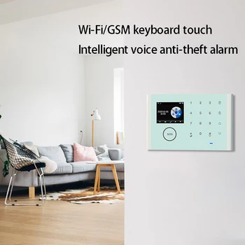 CS118 Alarm Systém TUYA Wifi, GSM, GPRS, Viacjazyčný ligent Hlasový Systém domáceho Alarmu Nastaviť (12Pcs)