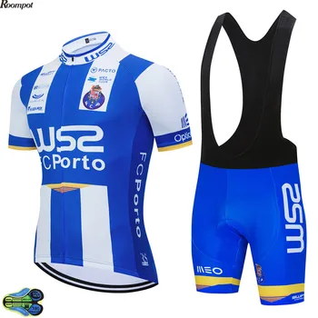 Nové 2020 WS2 Modrá cyklistického Tímu Jersey 12D Cyklistické Šortky Nastaviť Rýchle Suché Cyklistické Oblečenie Pánske Letné Pro Cycling Maillot Nosenie