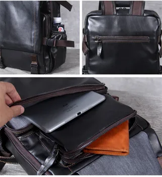 PNDME bežné jednoduché, originálne kožené mužov čierny batoh módny návrhár anti theft cowhide cestovné bagpack luxusný notebook bookbag