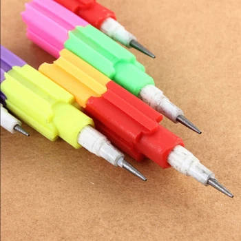 1pc Plastové Farebné Stacker Swap 8Color Časti Budovy Bloku Non-ostrenie Ceruzka Multifunkčné Ceruzka na Office kancelárske potreby