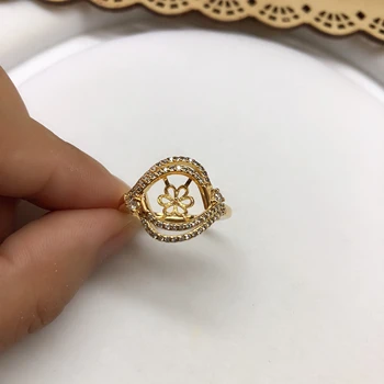 DIY, Takže Krúžok Držiaky Base Zistenia Príslušenstvo Šperky Nastavenia Diely pre Perly, Korálky Crystal Jade Coral Achát 10pcs/veľa