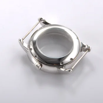 Sledujte prípade 40 mm Leštenej nerezovej ocele zafírové sklo sledovať prípade fit parnis pánske hodinky Miyota 8215, 821A, 82 série, eta2836