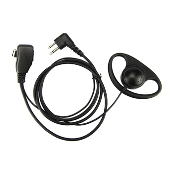2 Pin Rozšírené D Tvar Klip-Ear Ptt Slúchadlo Headset Mikrofón Pre Motorola 2 Spôsob, ako Rádiá GP88S GP300 GP68 GP2000 GP88 GP3188 CP040 hoteli cp1