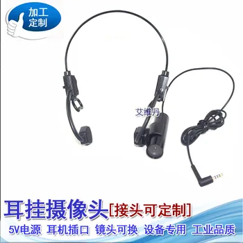 1000-Wire High-Definition 5V Konektor pre Headset Socket Analógový CVBS Signál pokrývku hlavy Ucho-Montáž Vonkajších Fotografovanie Fotoaparát
