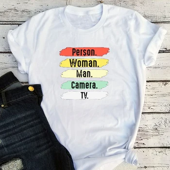 Človek, Žena, Muž, Fotoaparát, TV Tričko Grafické Tees Trump 2020 Oblečenie Plus Ženy Vintage Zábavné Trump Tričko 90. rokov Vďakyvzdania
