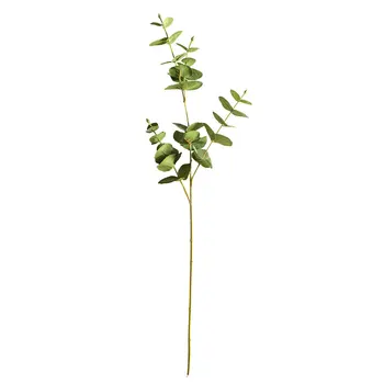 Umelé Listy Eukalyptu Pobočiek Stonky Kvetu Reálne Rastlinného Ornamentu pre DIY Svadobné Fotografovanie Prop Domáce Dekorácie