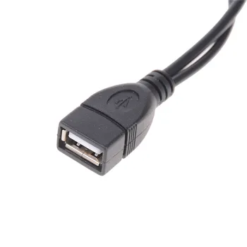 20 cm Predlžovací Kábel Y Splitter Nabíjania pomocou kábla USB Napájací Kábel, Kábel USB 1 Žena 2 Male USB Data Hub Napájací Adaptér
