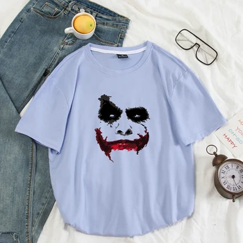 Joker Vytlačené T Shirt Mužov Letné Nový Príchod Krátky Rukáv O-krku Bavlna Topy Bežné Streetwear Harajuku Hip Hop Tričko Plus Veľkosť
