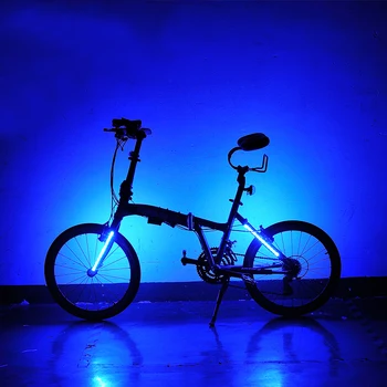Leadbike Bicykel Predné/zadné Svetlo Vidlica Svetlo 8 Modelov 24 Farebné Led MTB Cestných Bicyklov Bezpečnostné Varovanie Zadné Lampy v Noci na Koni