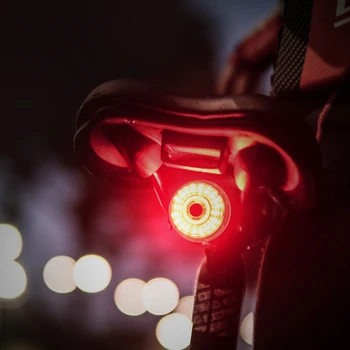 Horúce AD-Smart Bicykel zadné Svetlo s USB Nabíjateľné Ultra Svetlé Bicykel Zadné Svetlá Auto Štart/Stop Brzdy Senzor Výstražné Svetlo