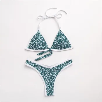 Meihuida Plavky Pláž, Bikiny Žien 2019 Ženy Populárne Polstrovaná Obväz Bikini Set Plavky Trojuholník Plavky Na Kúpanie Ženy
