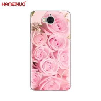 HAMEINUO ružové ruže, Kvety mobilný telefón Kryt puzdro pre huawei honor 3C 4X 4C 5C 5X 6 7 Y3 Y5 Y6 2 II Y560 2017