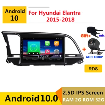 Android 10 Auto DVD Multimediálny Prehrávač, GPS Na Hyundai Elantra 6 2016 2017 2018 audio auto rádio stereo navigáciu